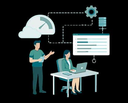 Operational workflow showing structured review queues and compliance monitoring