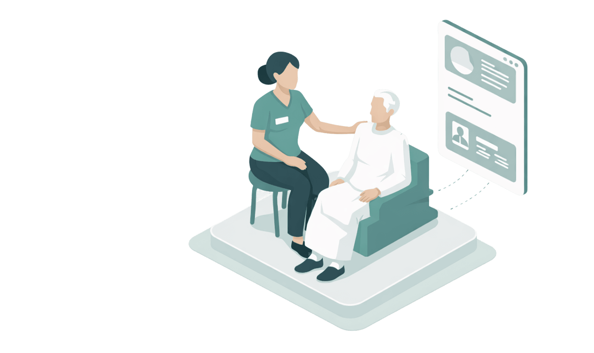 Clinical documentation workflow connecting bedside care with real-time records